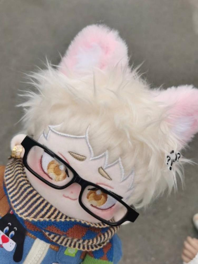 하이큐 속성 솜인형 츠키시마 케이 20cm인형 + 안경 셋