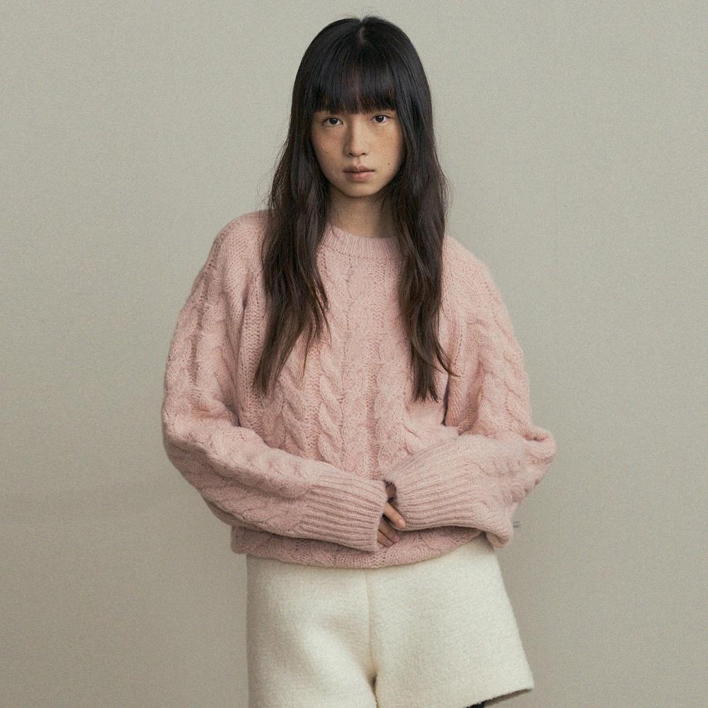 cable round knit top (6color) [cream 11/17 부터 순차 발송]