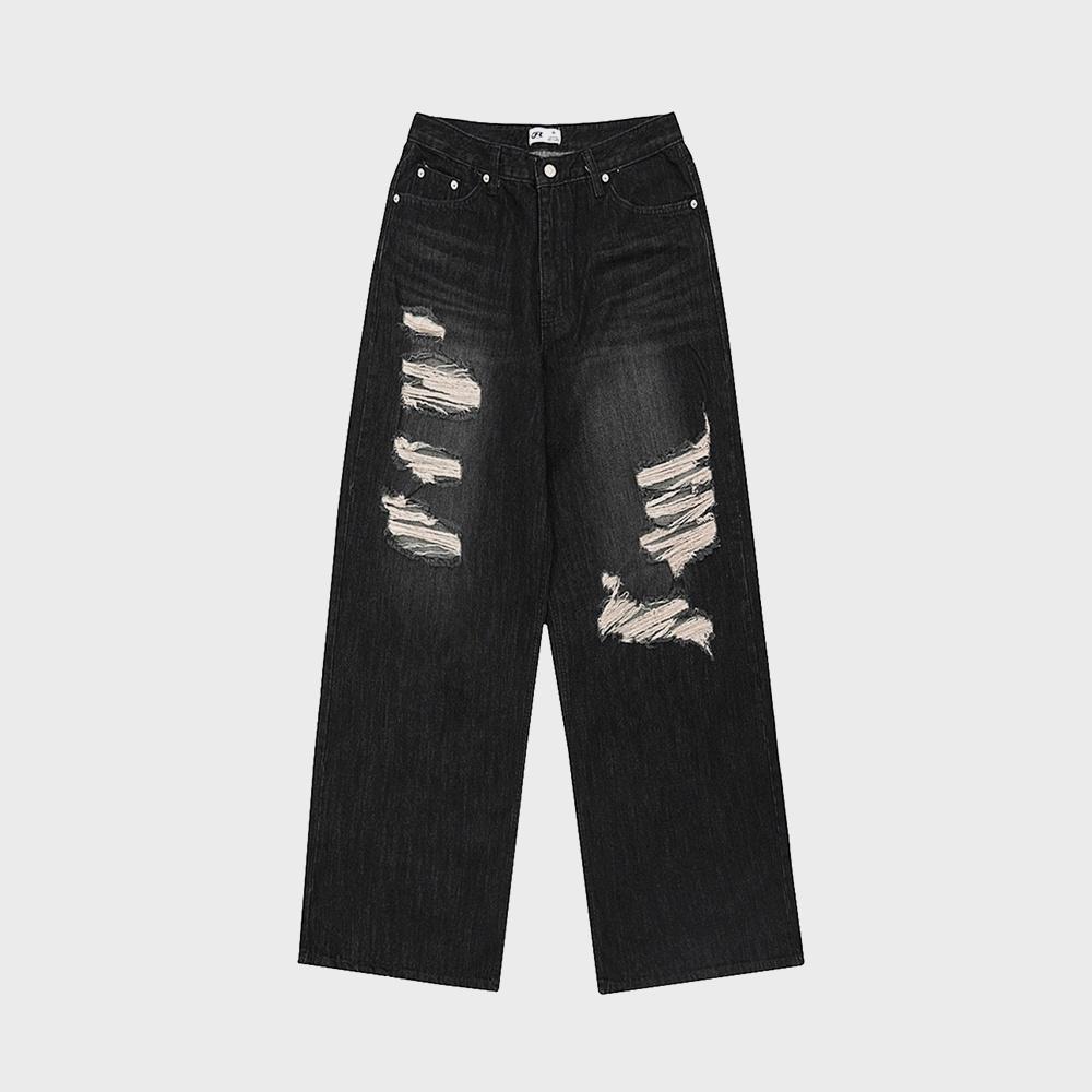 Faye Damage Jeans - Black