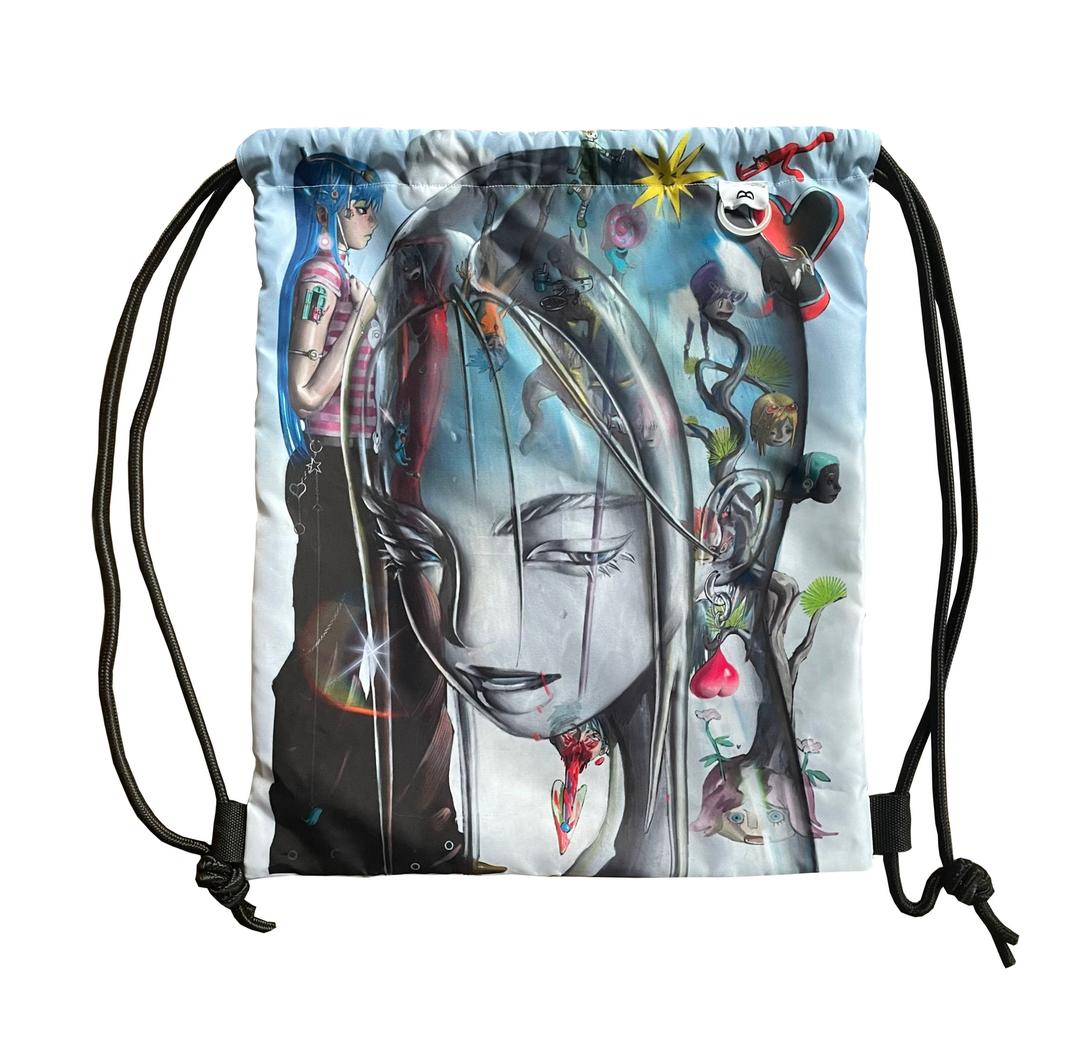[♔ Qing Yi ♔]  double-sided print string bag