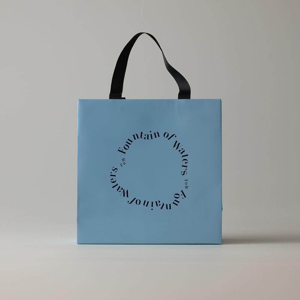 FoW 시그니처 블루 쇼핑백 (m)