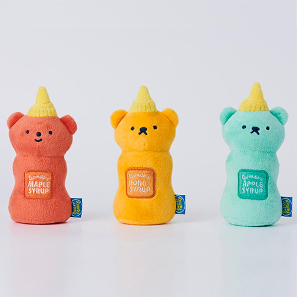 버터샵 버터패밀리 시럽베어 스퀴즈 인형_허니시럽