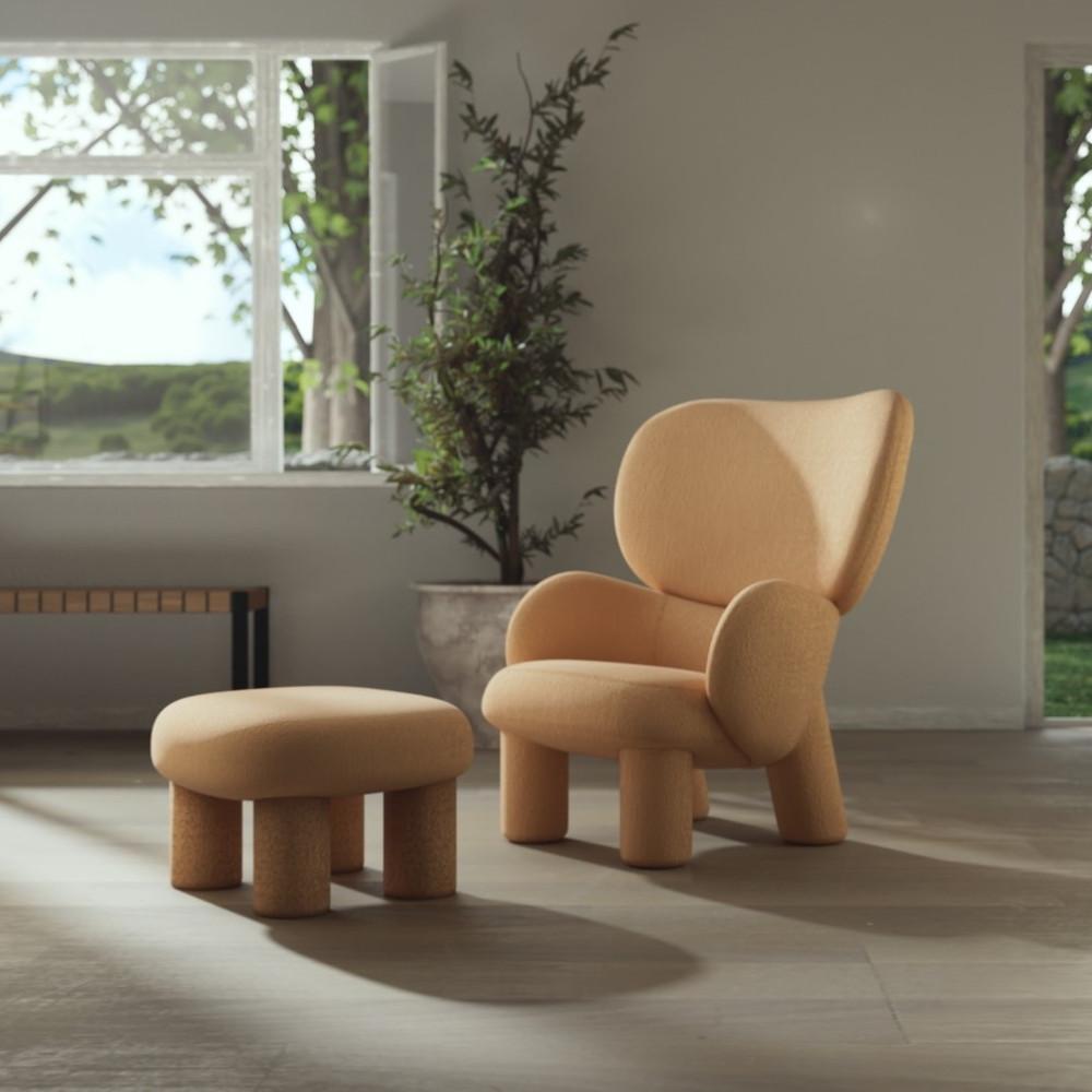 알로소 엘머 파파 1인용 소파 암체어 [부클레 패브릭] : Alloso