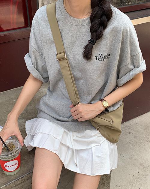 (그레이 당일발송)도버 프린팅 반팔 티셔츠 3color!