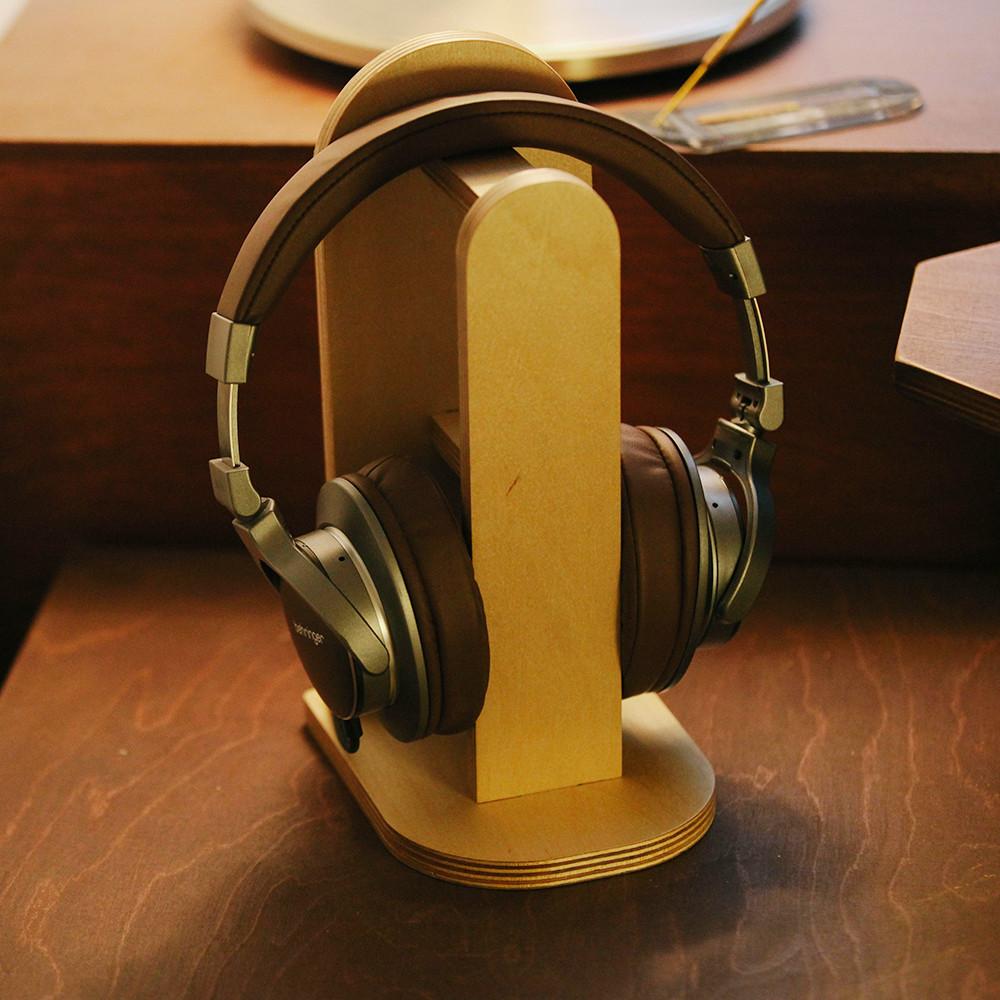 오니프 우드 헤드폰 거치대 받침대