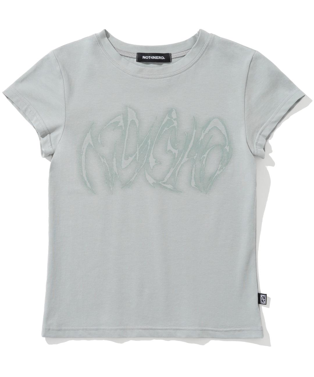 W Blur Boomerang Logo T-Shirts - Mint