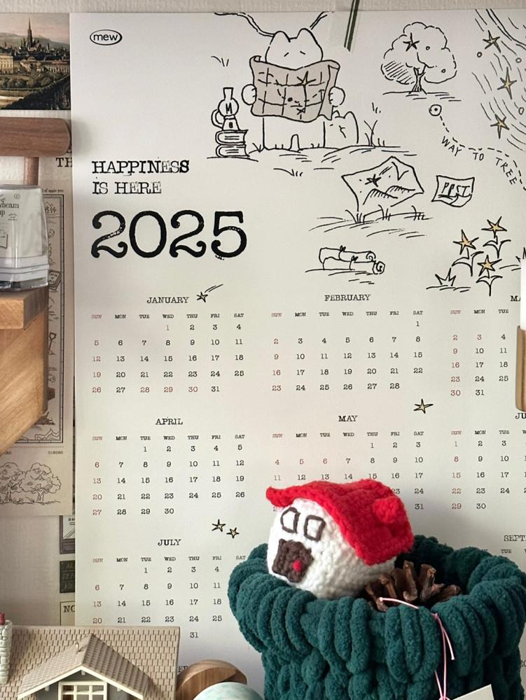 [20시오픈][mewmewbeam] 2025 poster calendar (A3)