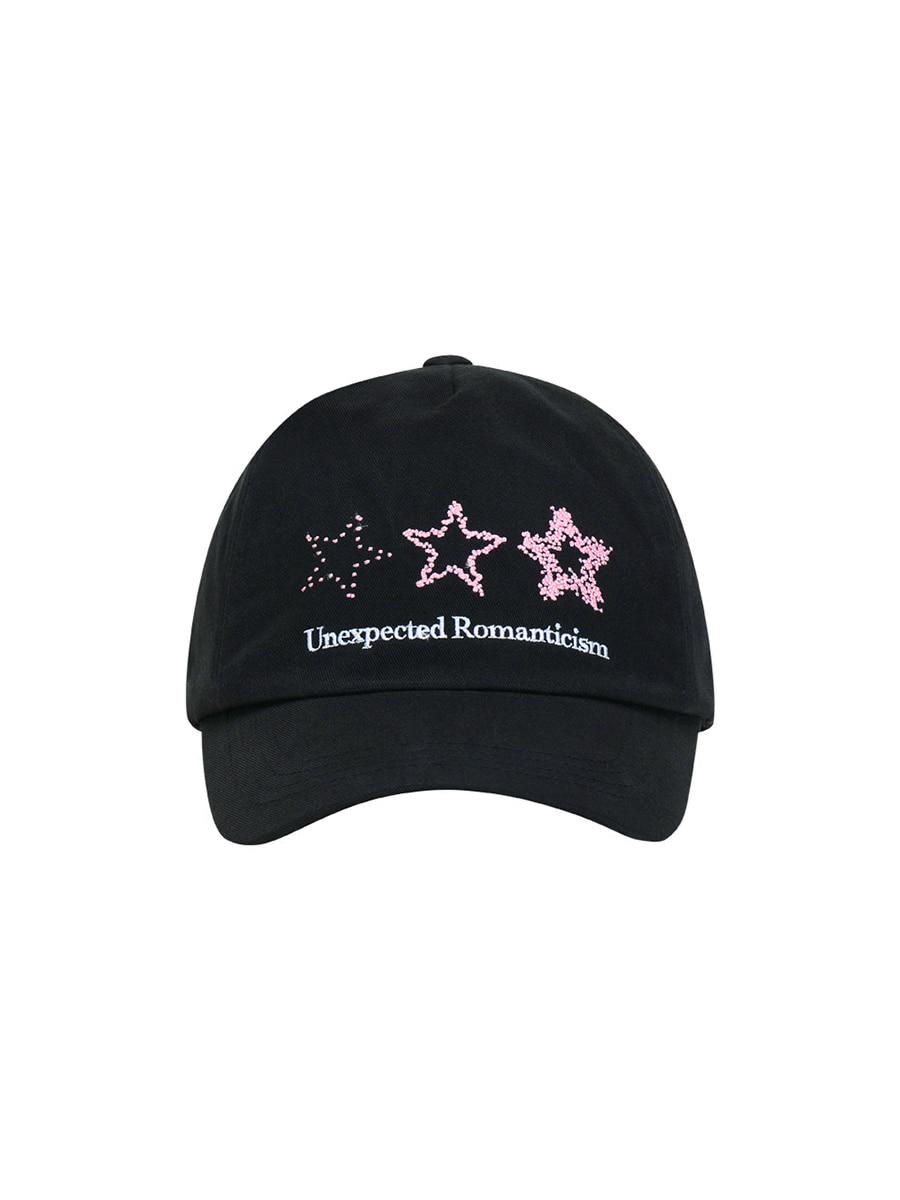 THREE STARS BALL CAP (BLACK)