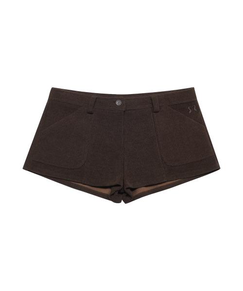 LOW CORDUROY SHORTS BROWN