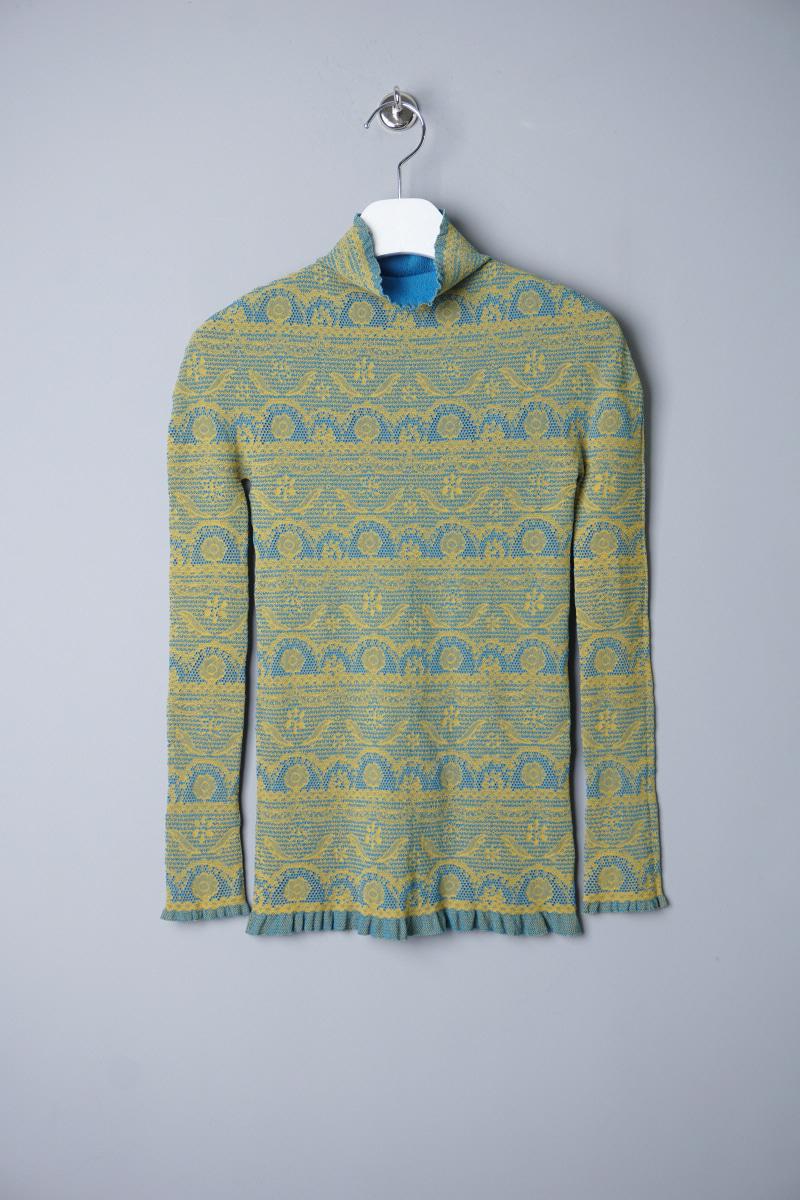 M.&kyoko Masaki Kyoko stretch mesh knit  (made in Japan)