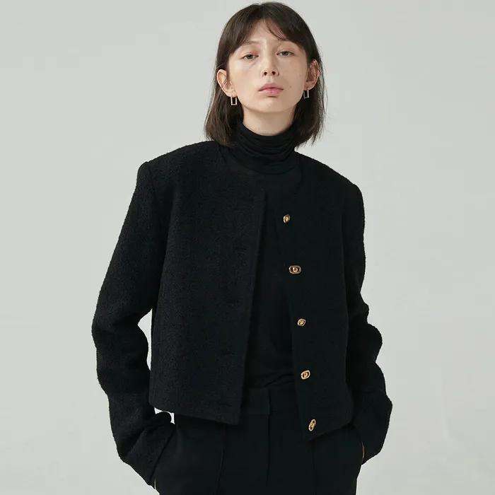 bookle tweed jacket_black
