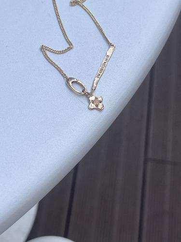 [ for kisd ] 14k The Lucky Link Charm Necklace