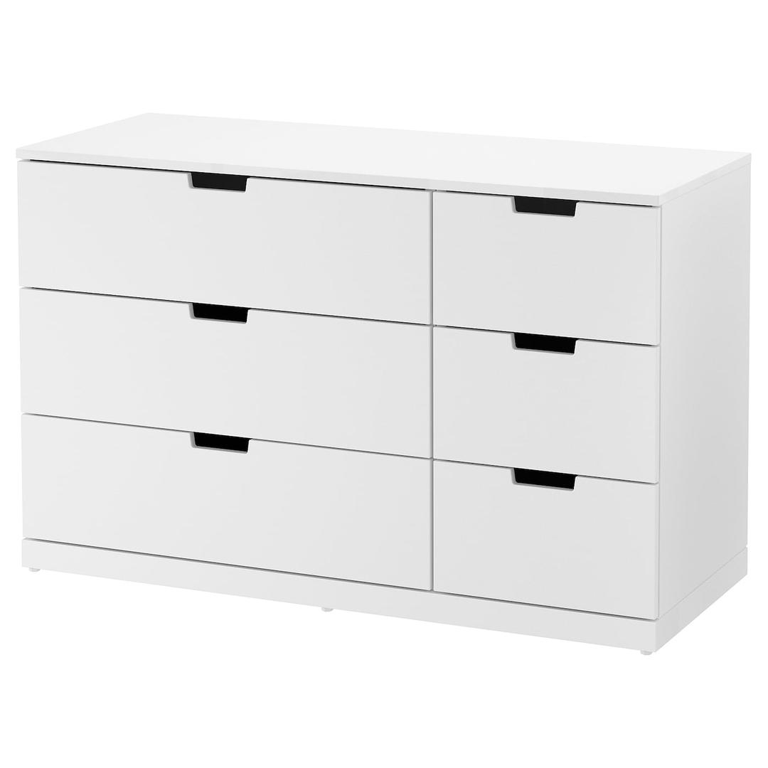 NORDLI 노르들리 6칸서랍장 - 화이트 120x76 cm
