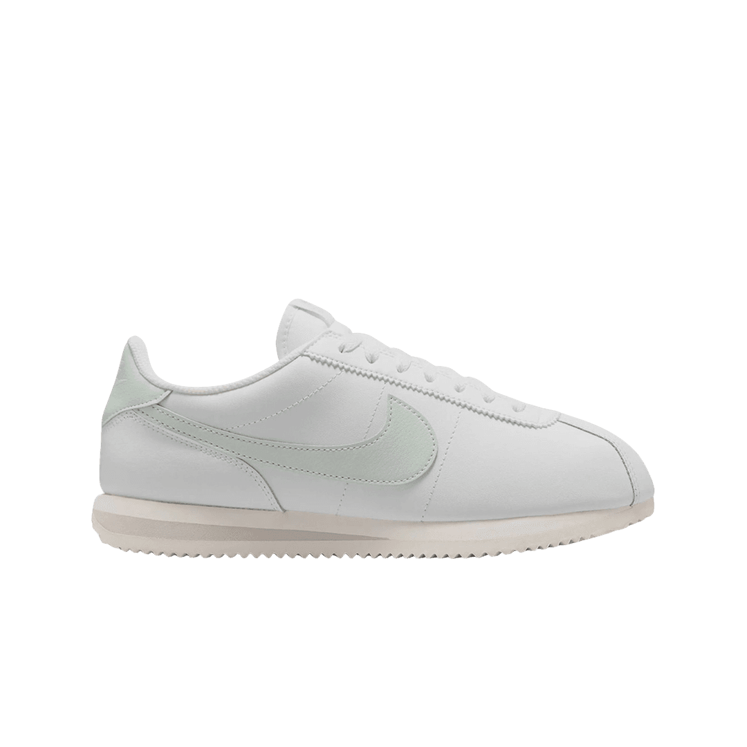 (W) Nike Cortez Leather Summit White Light Silver