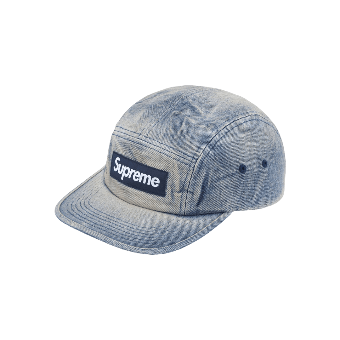 Supreme Washed Chino Twill Camp Cap Dirty Indigo - 24SS
