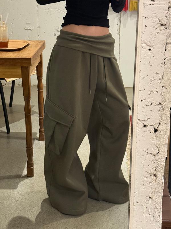 카고 와이드 팬츠