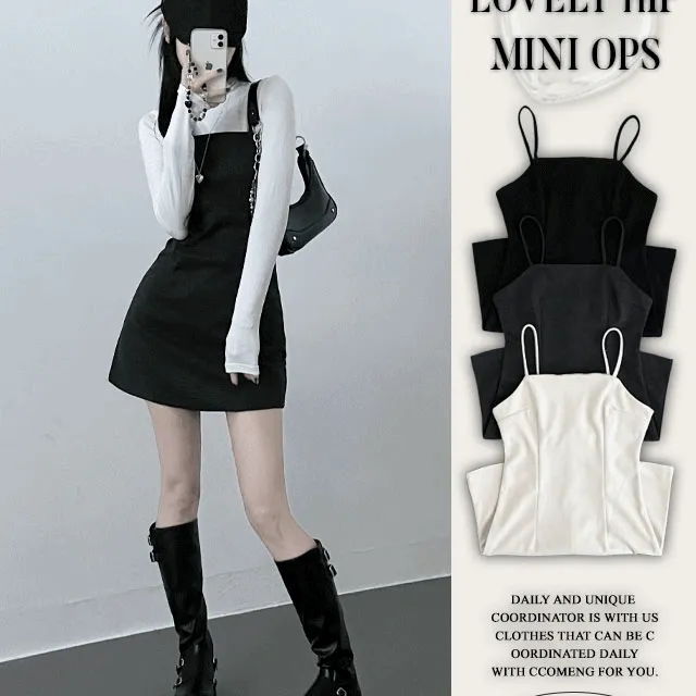 [연말룩🖤/잘록허리]모직뷔스티에미니나시원피스(3color)