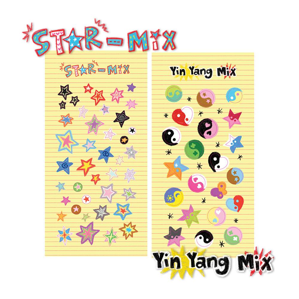 [23room] Star ⋆ Yin-Yang mix sticker (2types)