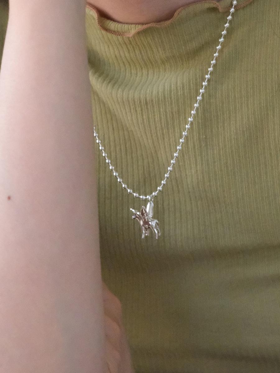 Dreaming unicorn necklace (ballchain)