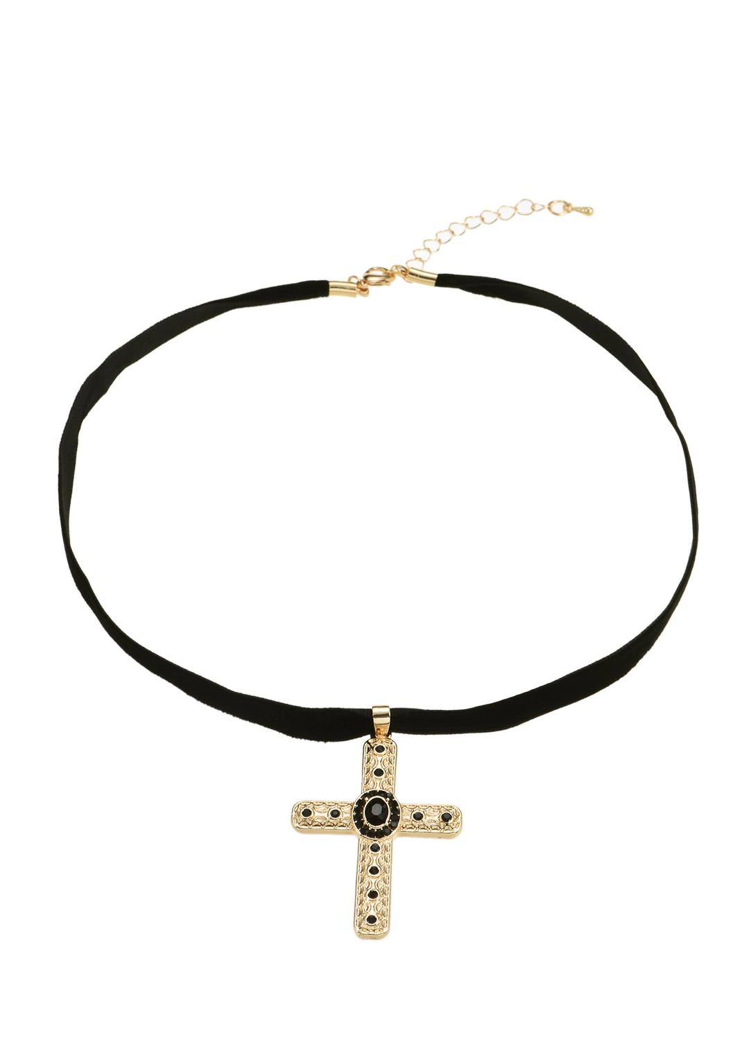 Mandy Cross Vintage Choker Necklace