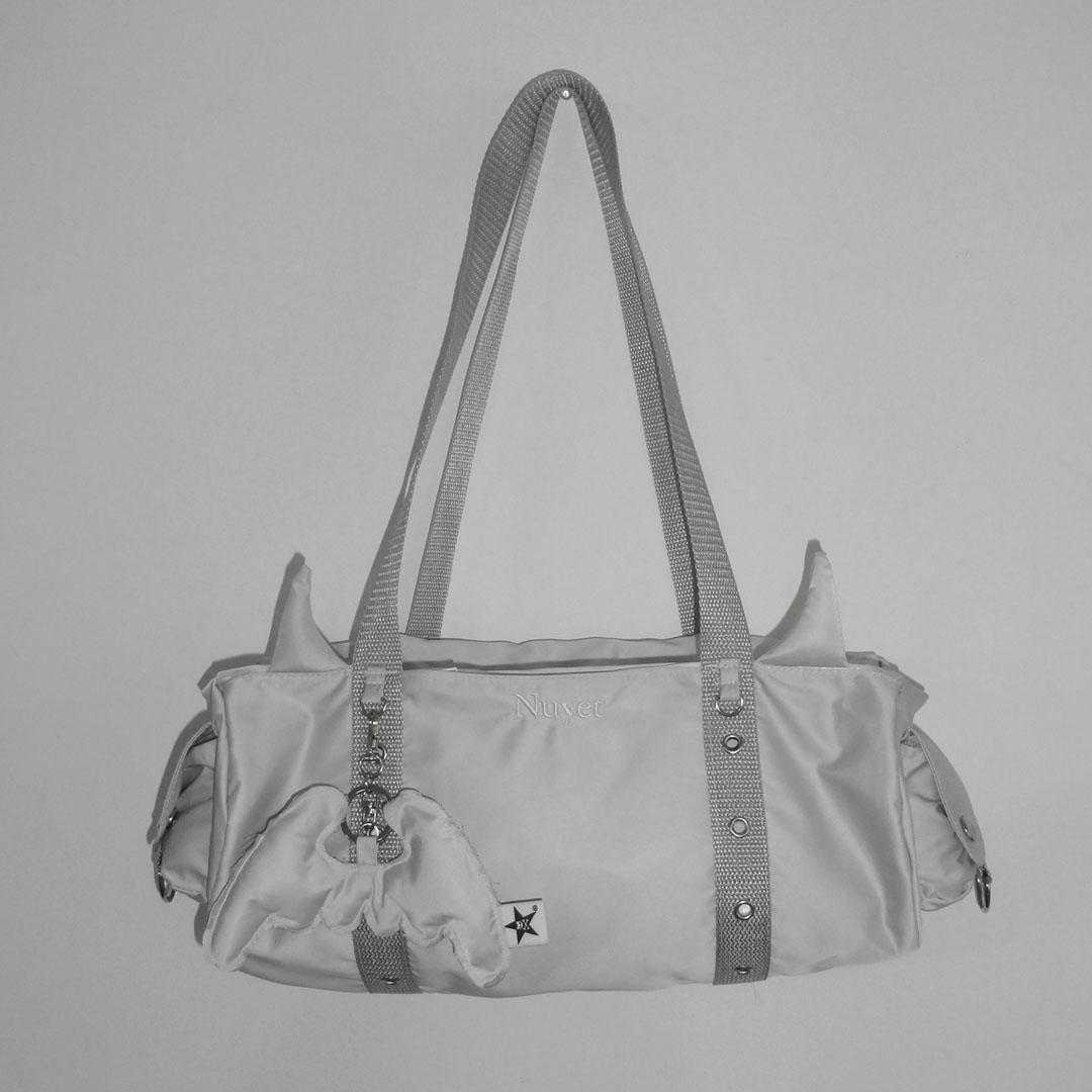 Devil round boston bag _ Grey