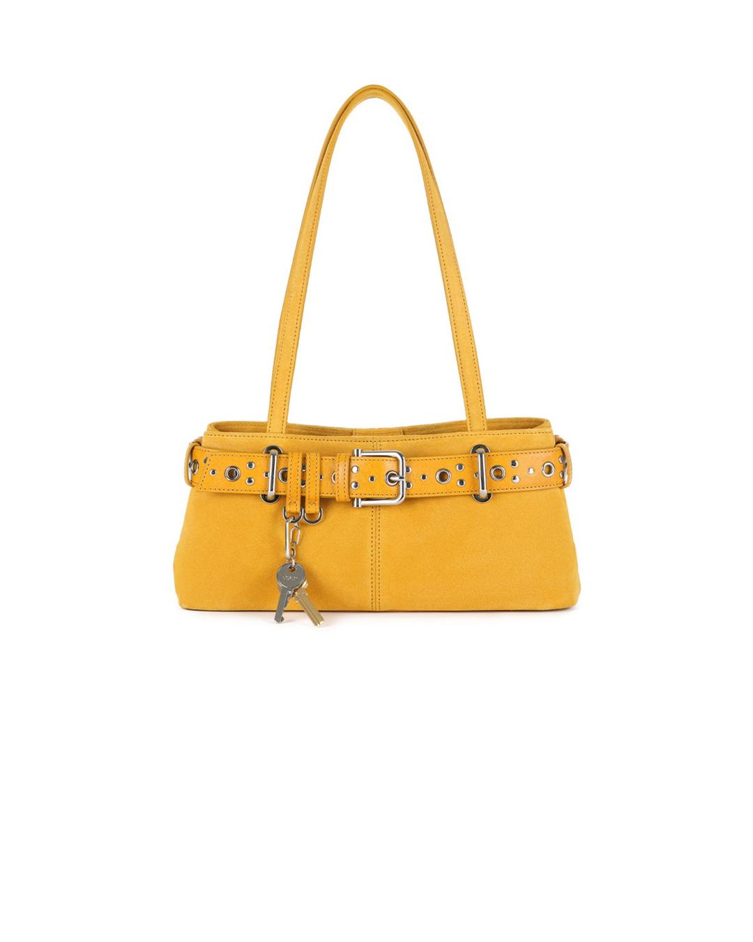 SHOULDER BROCLE MINI [SUEDE MUSTARD COMBI]