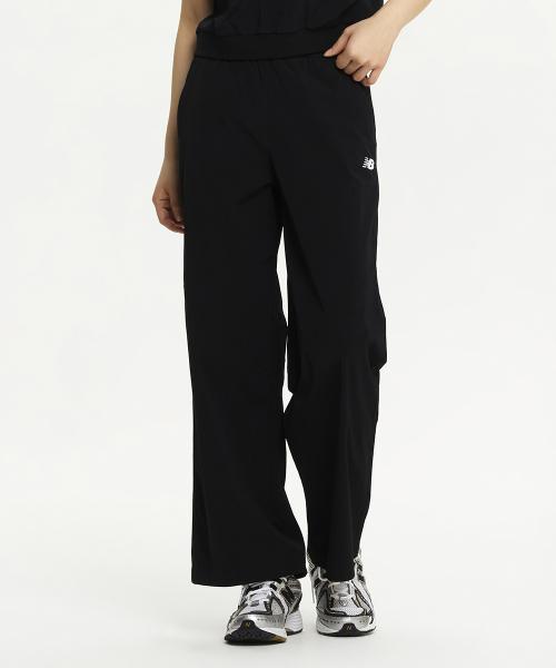 NBNTE3W612 / WOMEN 프로즌 우븐 스트레치 와이드 팬츠 (BLACK)