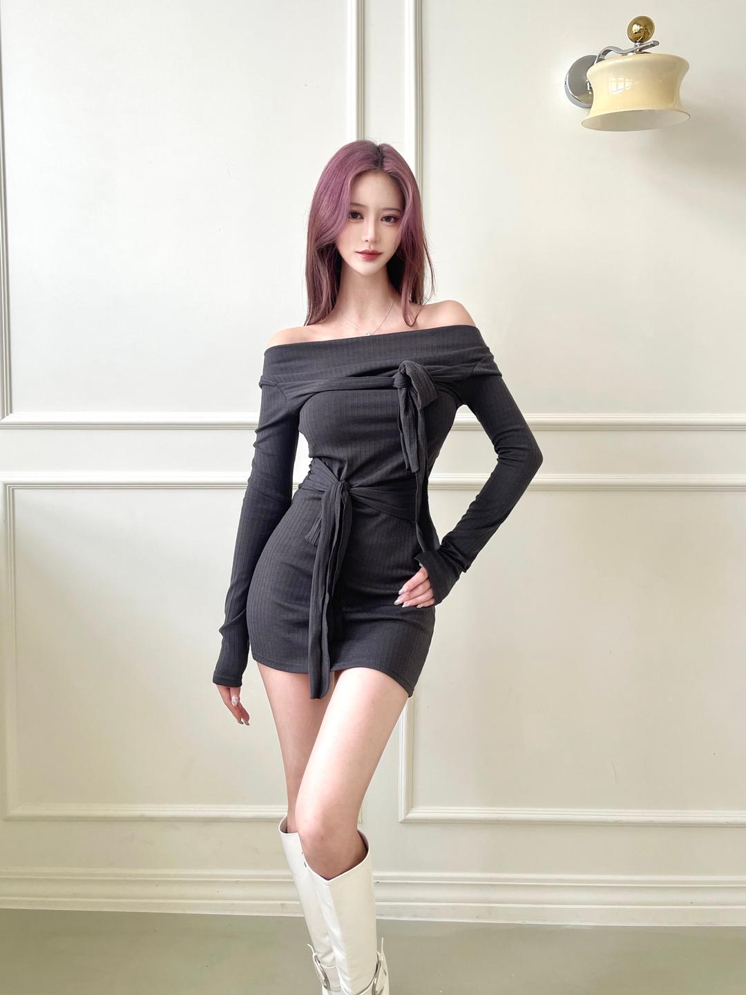 1142. Double ribbon off mini ops (3color)