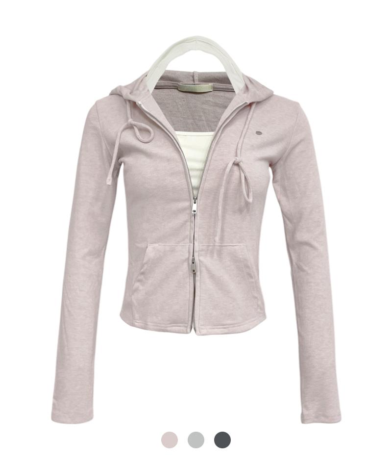 코지앤키치 밀라 나시 레이어드 후드 집업