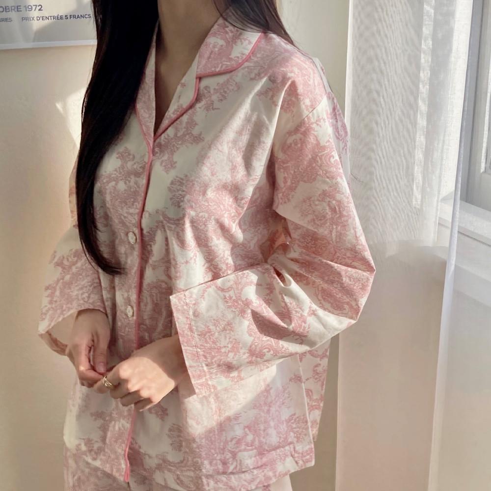 트왈드주이잠옷 국산 파자마 원피스 상하세트