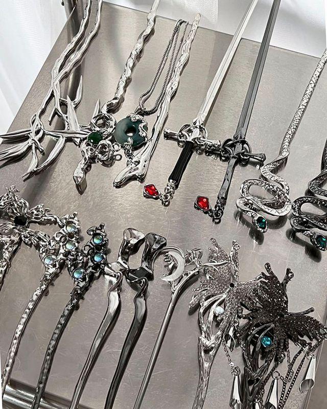 [20st/BEST]비녀모음 유니크비녀 올림머리핀 머리집게핀 비녀세트 드롭비녀 헤어핀 머리핀세트 레트로비녀 오리엔탈비녀