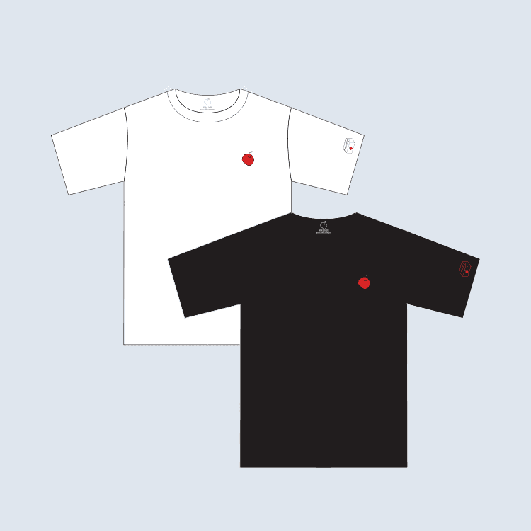 [굿즈] 데뷔 못 하면 죽는 병 걸림 - 사과떡 반소매 티셔츠