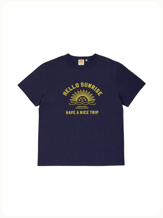 HS VTG Arch Logo Tee_Purple Navy