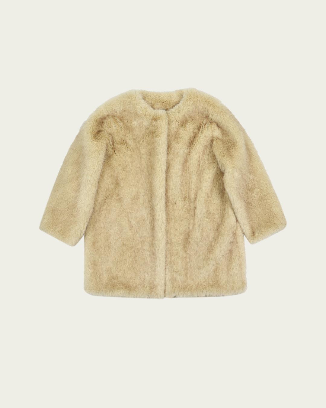 (2차) Jade Fur Coat - Beige