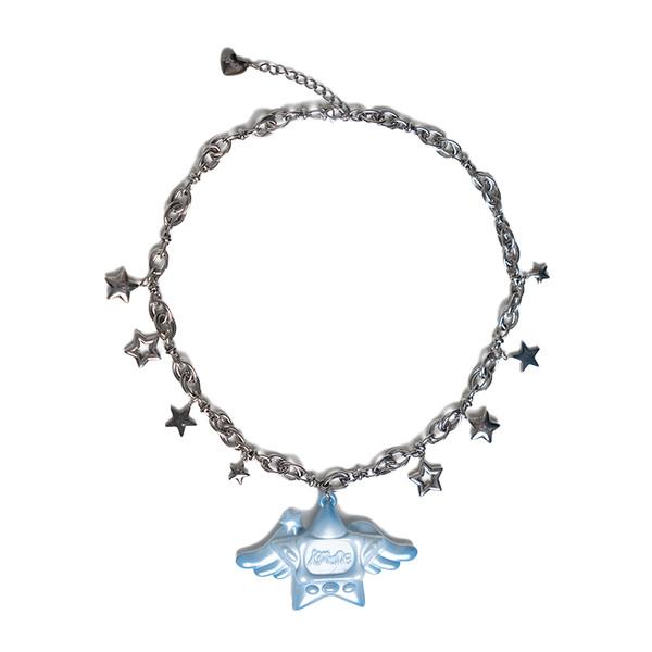 CYBER-STAR GALORE : Necklace ( blue )