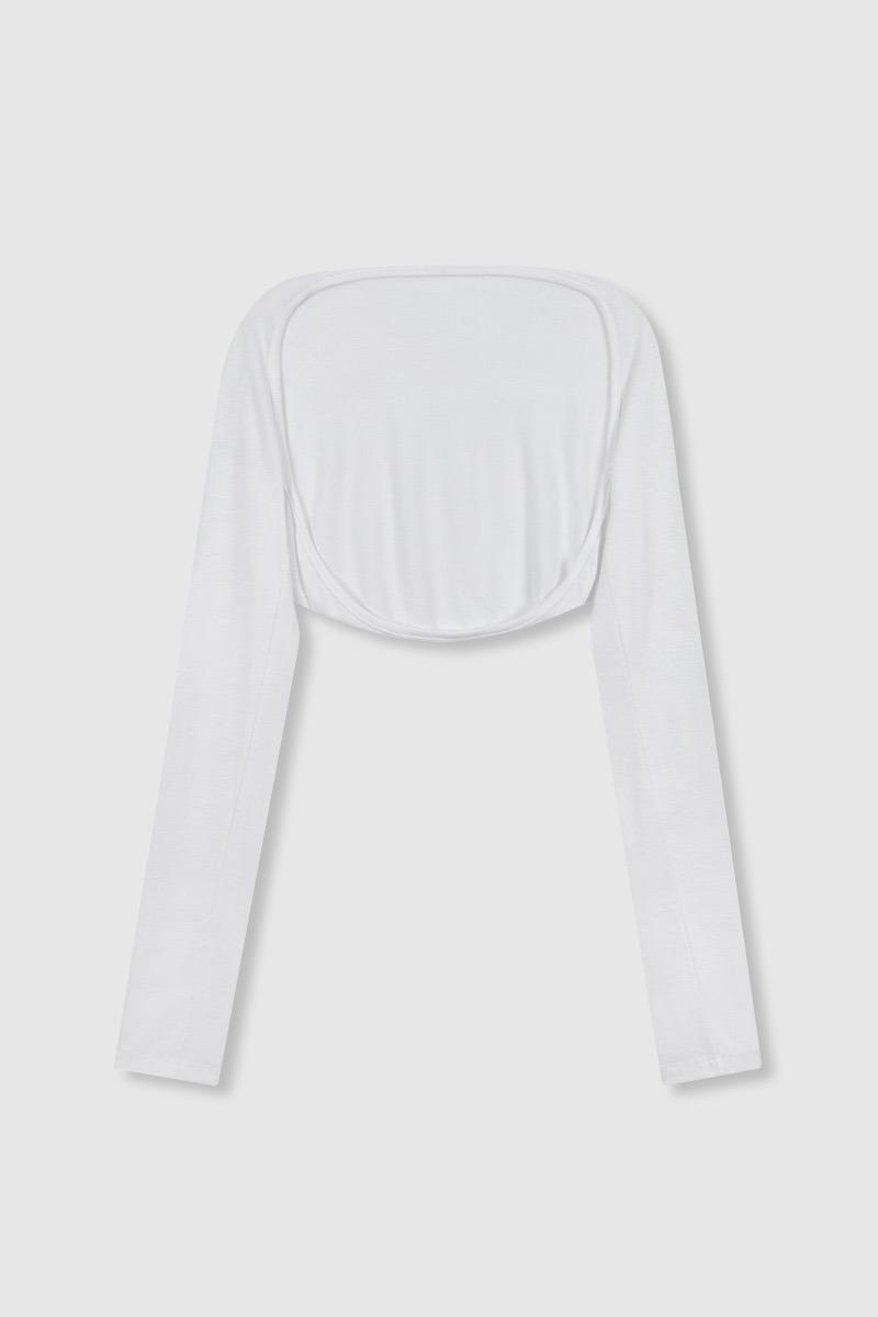 Natural bolero / white