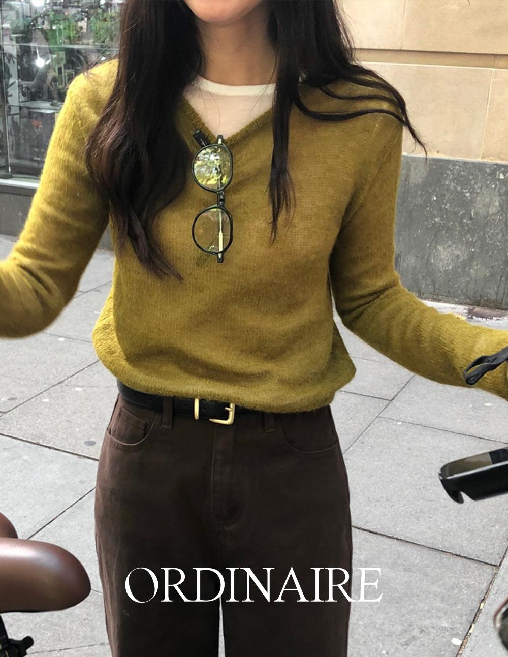 가내스라 [ordinaire] 모딘 알파카 크롭 니트 (4color/단독주문시오늘출발)