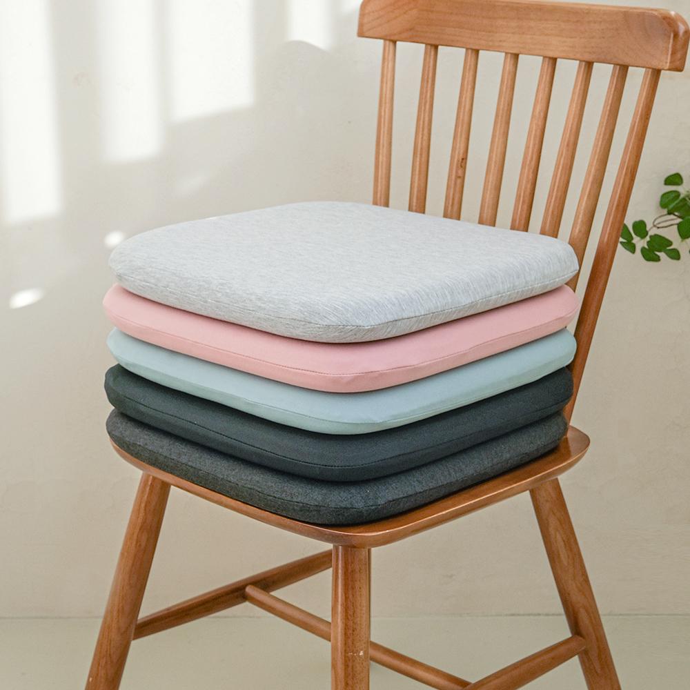 메모리폼 모던 파스텔 사각방석 푹신한 의자 사무실 두꺼운