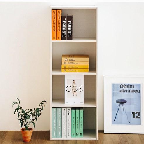 아이리스 공간박스 책장 CX-4, 화이트, 415 x 290 ..., 4단