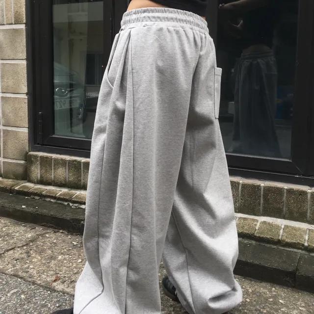 unisex 사이드 턱 스웻 벌룬 트레이닝 조거 팬츠