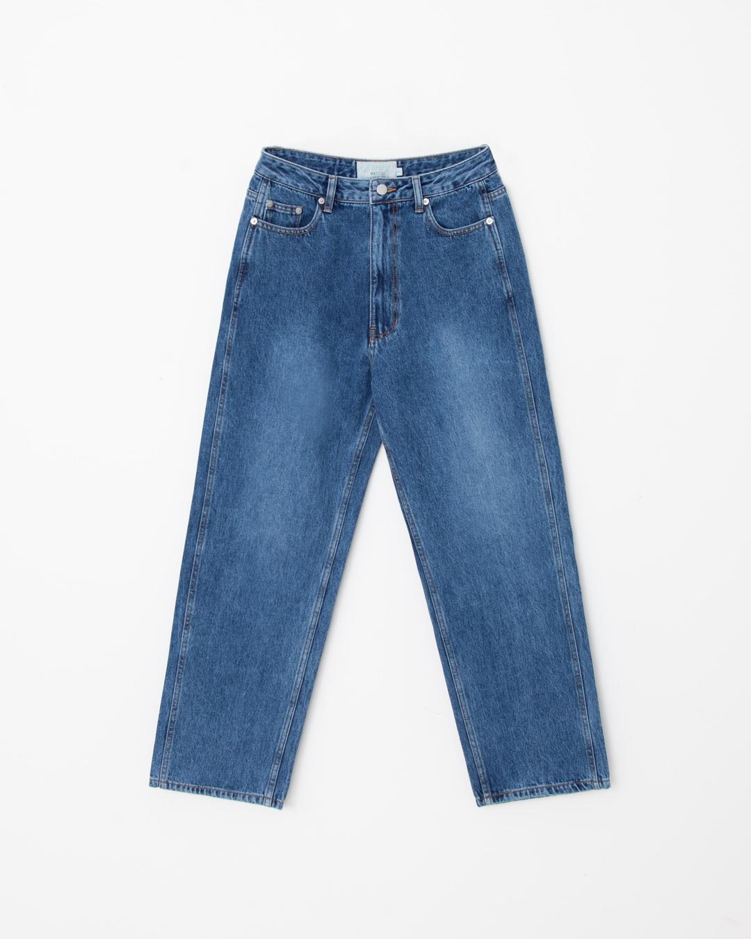 REGULAR DENIM PANTS MID-WASHED