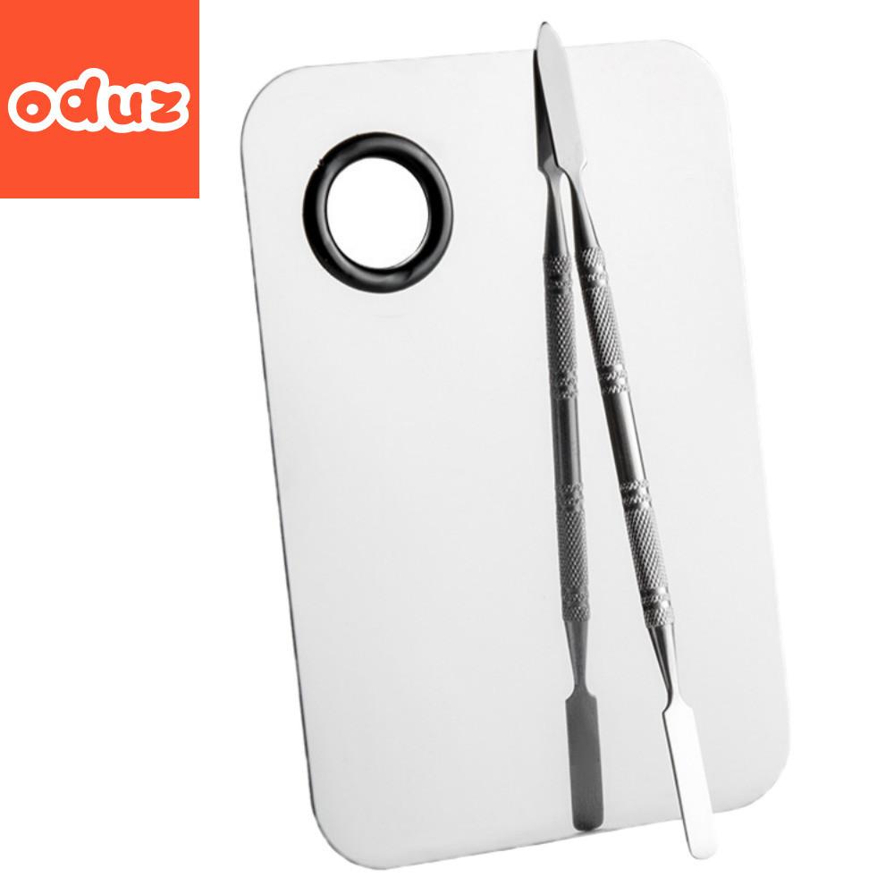 믹싱 팔레트 메이크업 파운데이션 화장품 스텐 스틸 스파츌라 스패츌러 기본사각 소형