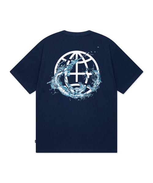 WATER SPLASH TEE navy