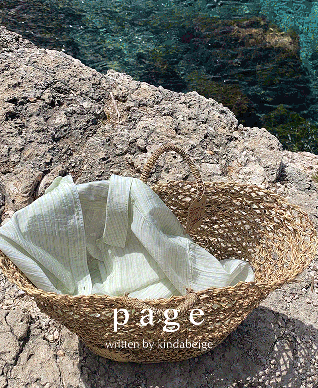 킨다베이지 [page] 몬드라고 시어 스트라이프 셔츠 (2color) (*1차 소진/ 2주 소요)