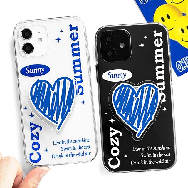 [젤리+투명톡 코지썸머]아이폰케이스 갤럭시 핸드폰 휴대폰 아이폰14 13 12 11 x xs xr 8 7 6 se2 se3 프로 미니 맥스 s23 s22 S21 S20 S10e s9 s8 플러스 울트라 fe 갤럭시노트 노트 20 10 9 8 그립톡 a 10e 23 24 30 31 32 33 34 42 50 51 52s 53 54 82 90 lg벨벳 와이드 4 5 퀀텀 점프 2 3 x커버5