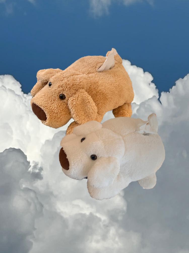 하늘을 나르는 강아지 귀여운 티슈 케이스 힙한 아이템