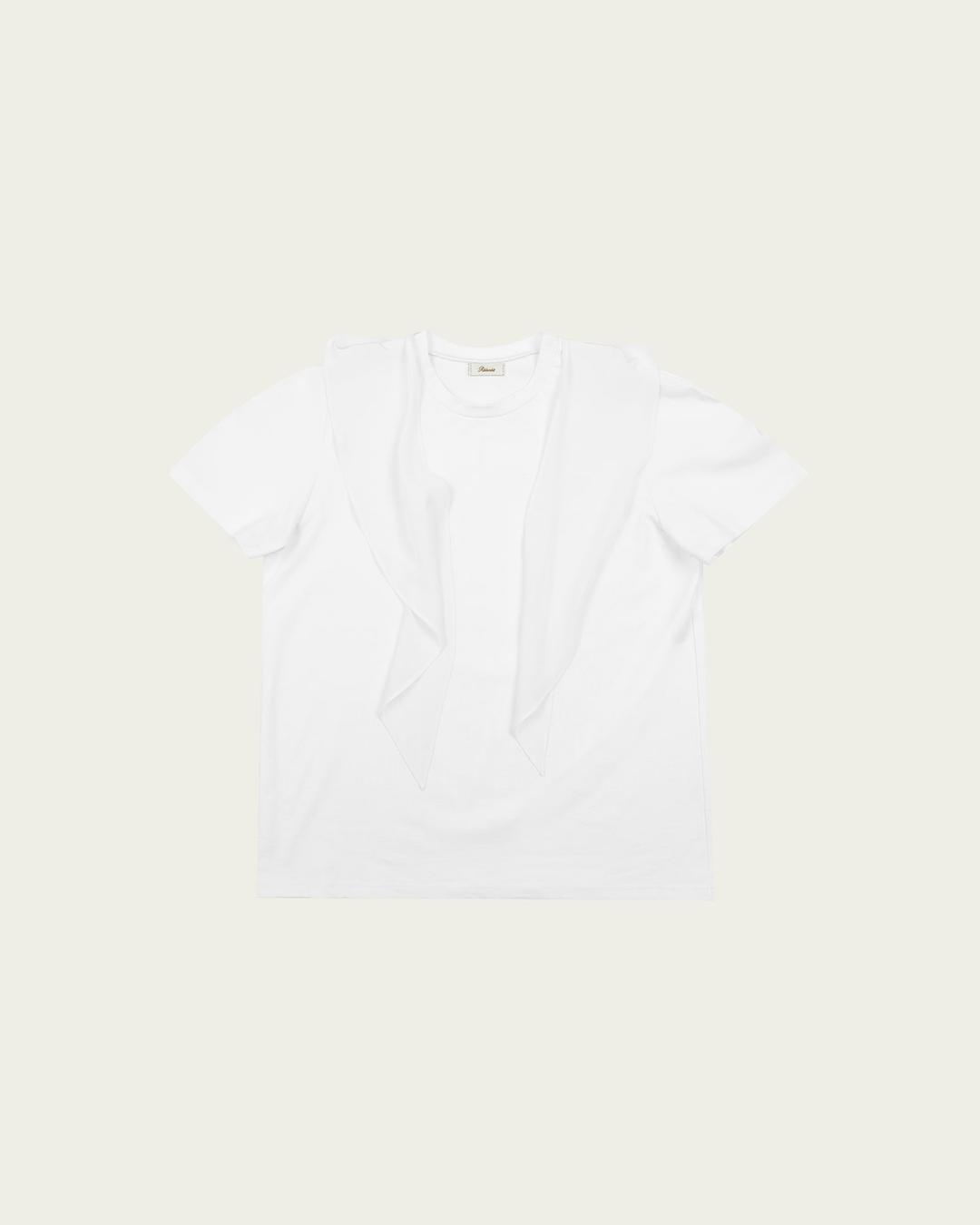 Plum Layered Tee - Ivory