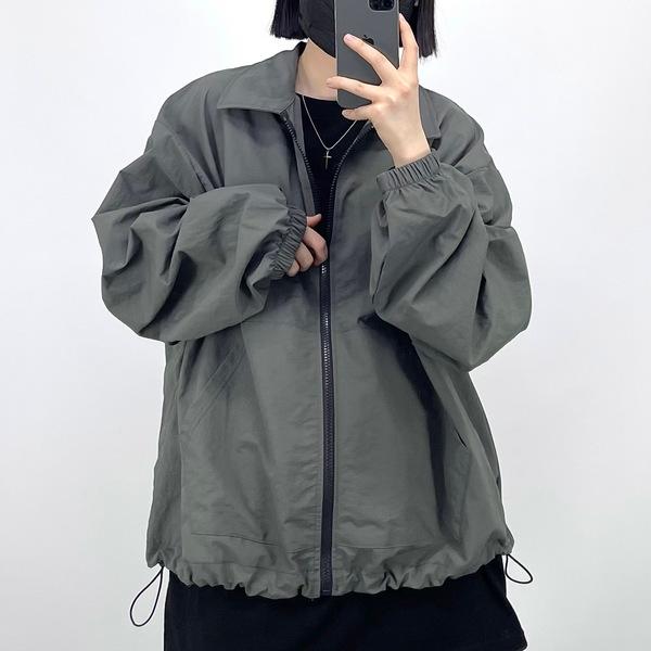 카라 크롭 스트링 자켓