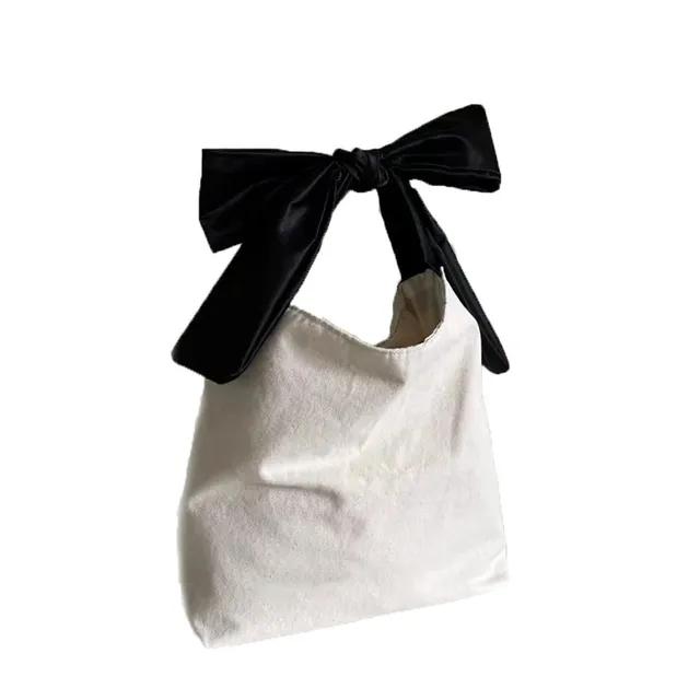 ribbon canvas bag