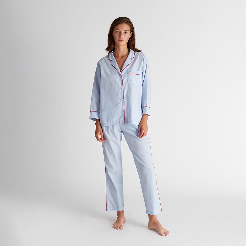 (W) MARINA PAJAMA SET (BLUE END ON END)